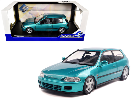 1991 Honda Civic (EG6) RHD (Right Hand Drive) Aztec Green Metallic 1/18 T&y Diecast Model Car by Solido