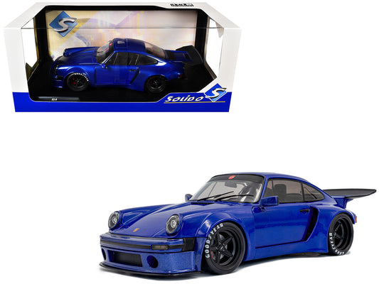 2024 Porsche 911 KS-R by Khyzyl Saleem Dark Blue Metallic 1/18 T&y Diecast Model Car by Solido