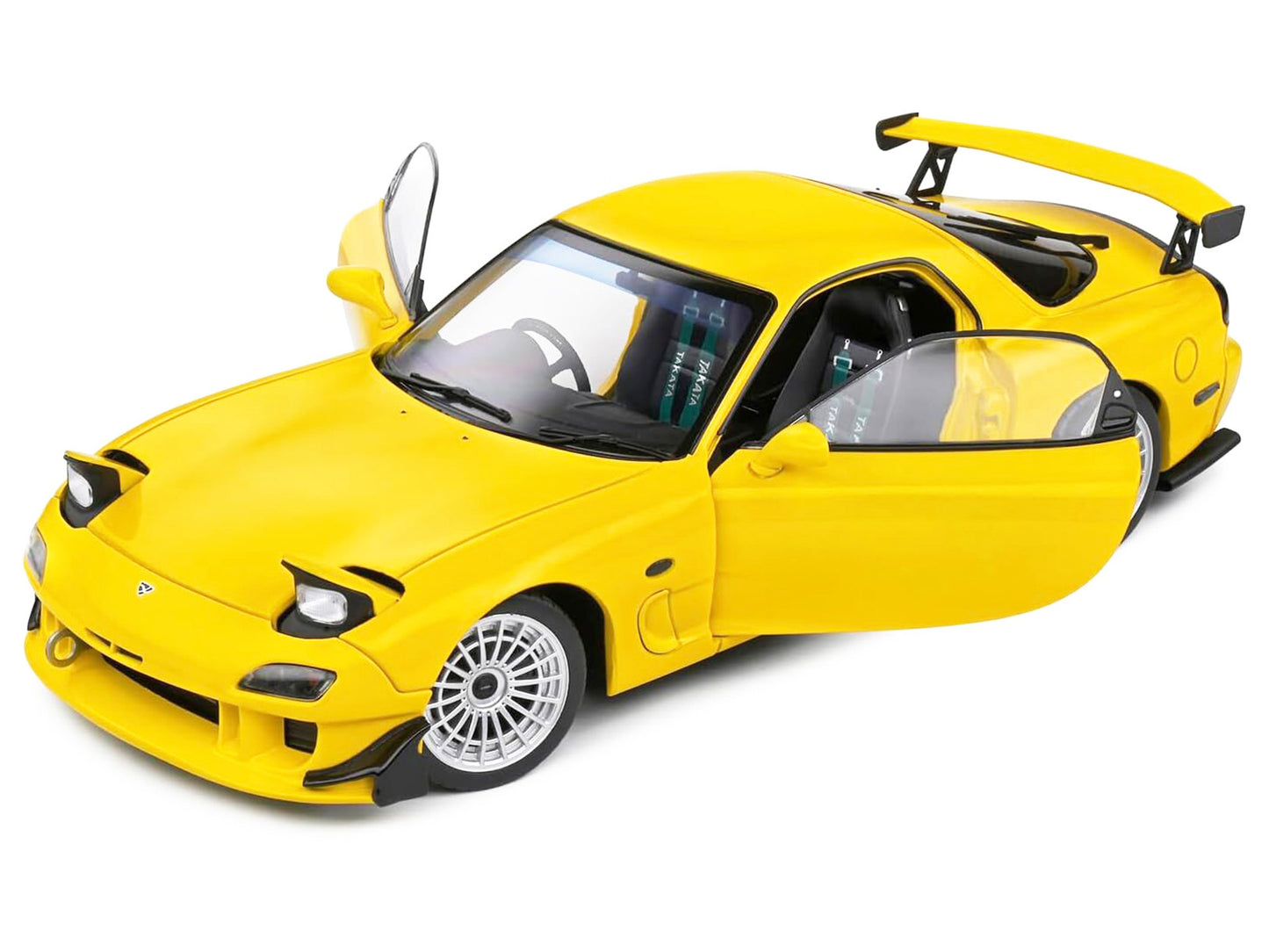 1994 Mazda RX7 Type RS (FD3RS) RHD (Right Hand Drive) Yellow 1/18 Diecast Model Car by Solido