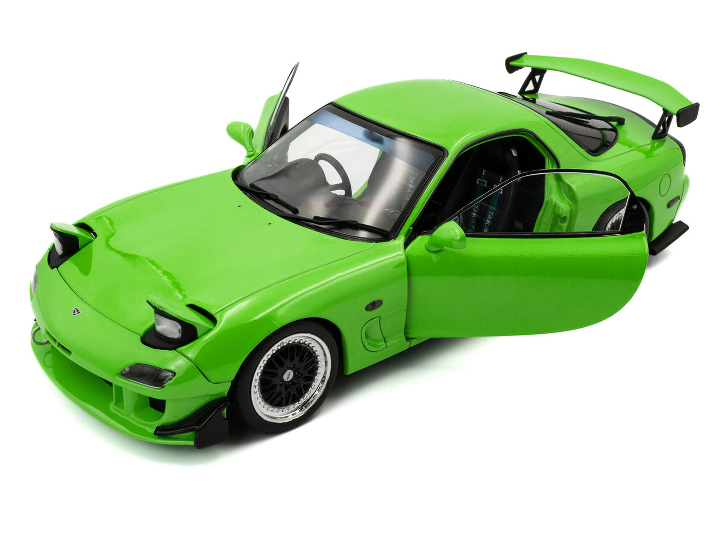1999 Mazda RX7 Type RS (FD3RS) RHD (Right Hand Drive) Neon Green 1/18 Diecast Model Car by Solido