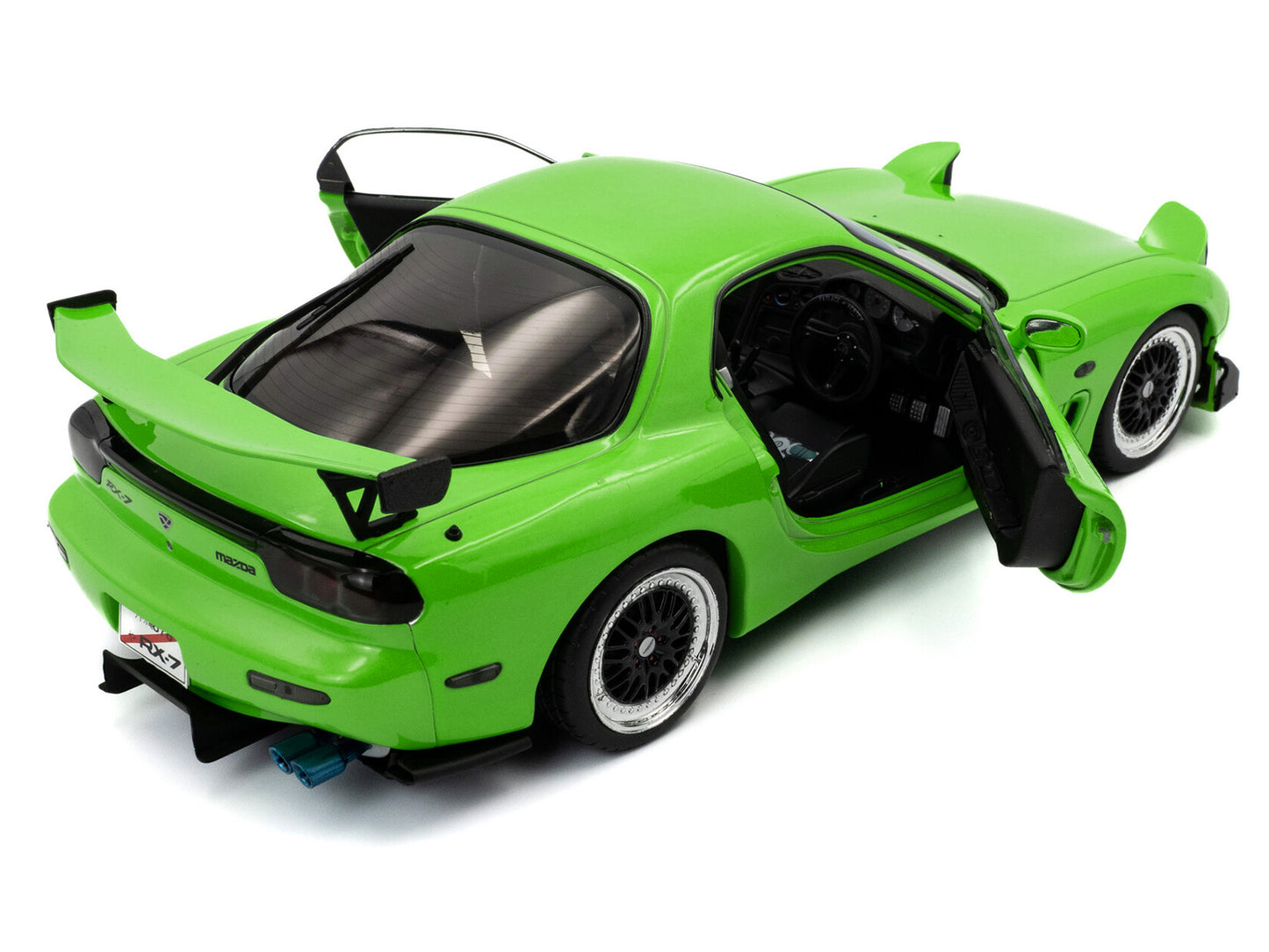 1999 Mazda RX7 Type RS (FD3RS) RHD (Right Hand Drive) Neon Green 1/18 Diecast Model Car by Solido
