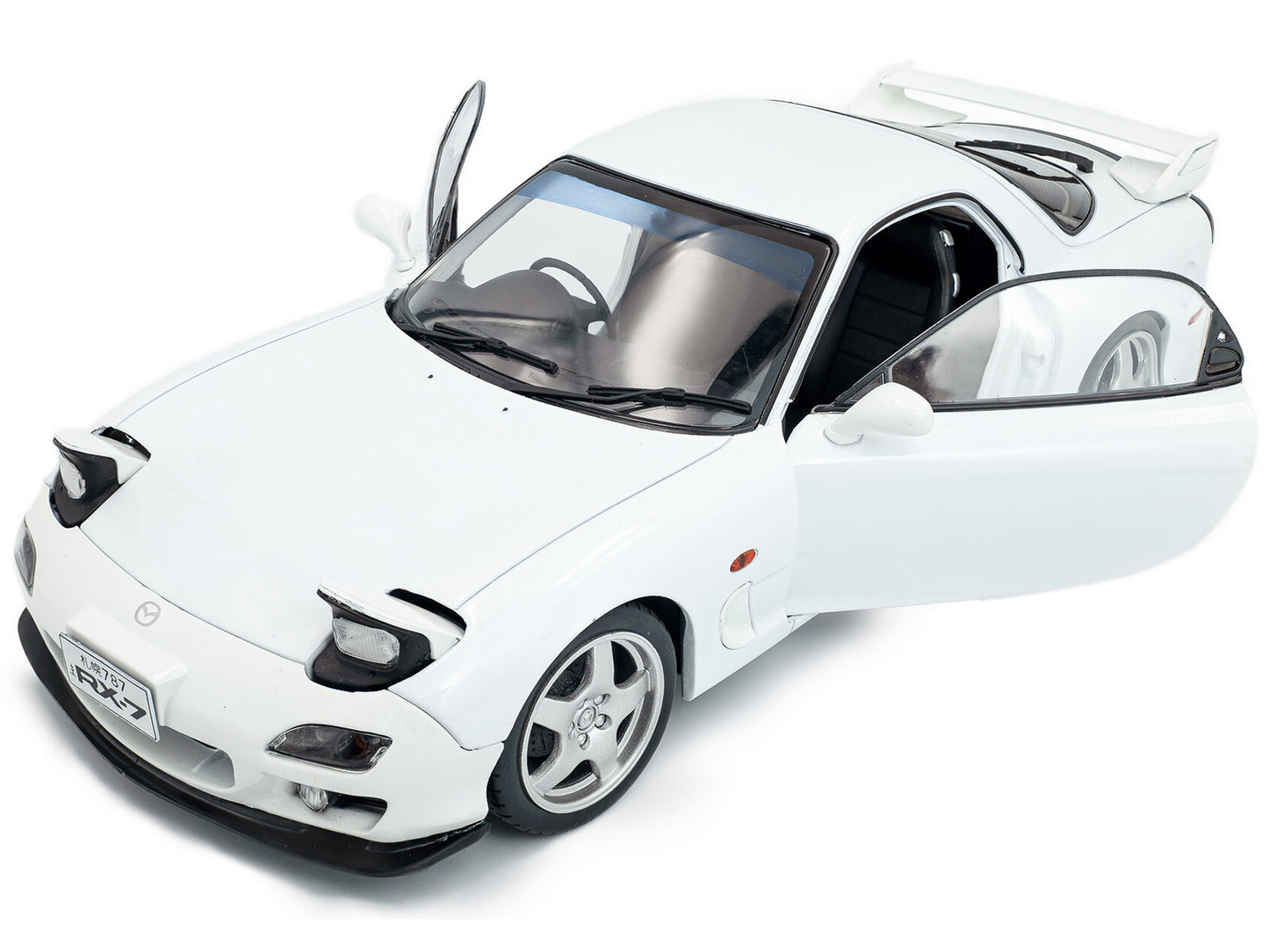 2001 Mazda RX7 Type RS (FD3S) RHD (Right Hand Drive) White 1/18 Diecast Model Car by Solido