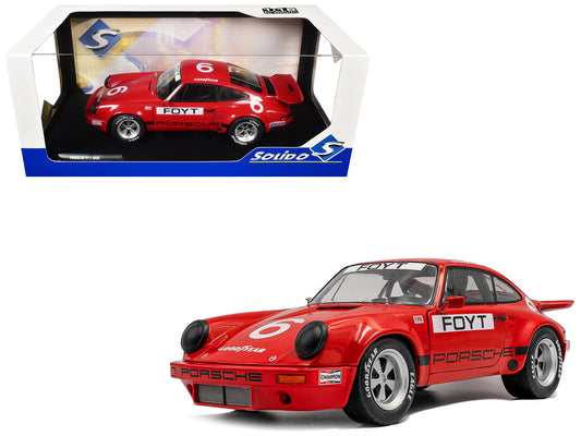 Porsche 911 IROC #6 A.J. Foyt "International Race of Champions" (1974) 1/18 T&y Diecast Model Car by Solido