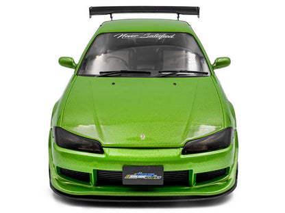 1999 Nissan Silvia S15 Spec-R Aero RHD (Right Hand Drive) "Never Satisfied" Green Metallic 1/18 Diecast Model Car by Solido