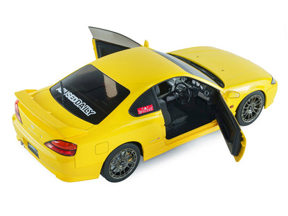 1999 Nissan Silvia (S15) Spec-R Aero RHD (Right Hand Drive) Lightning Yellow 1/18 Diecast Model Car by Solido