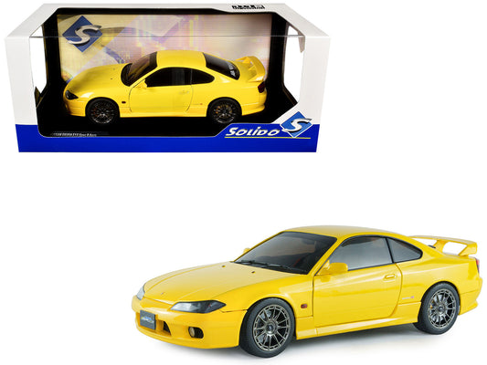 1999 Nissan Silvia (S15) Spec-R Aero RHD (Right Hand Drive) Lightning Yellow 1/18 T&y Diecast Model Car by Solido