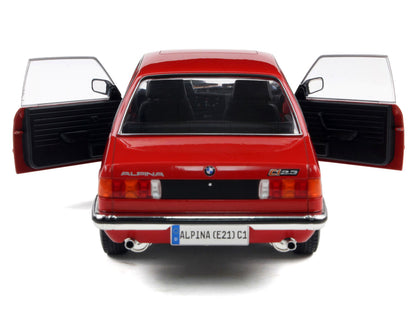1980 Alpina E21 C1 2.3 Red with Gray Stripes 1/18 Diecast Model Car by Solido