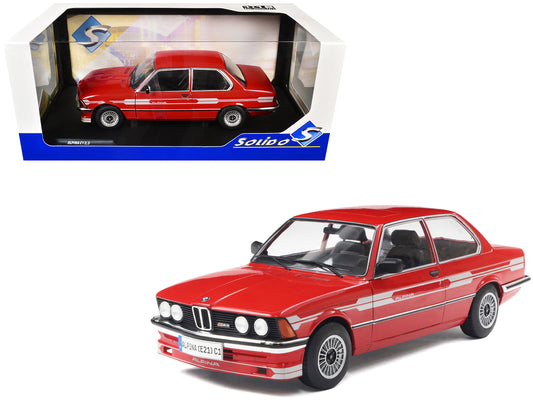 1980 Alpina E21 C1 2.3 Red with Gray Stripes 1/18 T&y Diecast Model Car by Solido