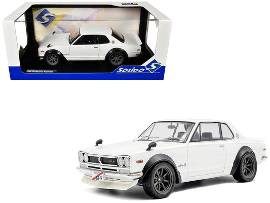 1970 Nissan Skyline (C10) Hakosuka RHD (Right Hand Drive) White 1/18 T&y Diecast Model Car by Solido