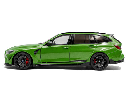 2024 BMW M3 Competition M xDrive Touring Green Metallic with Black Top 1/18 Diecast Model Car by Solido