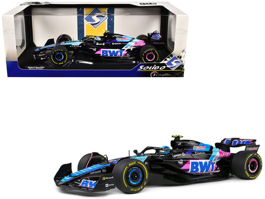 Alpine A524 #10 Pierre Gasly "BWT" Formula One F1 Monaco GP (2024) "Competition" Series 1/18 T&y Diecast Model Car by Solido