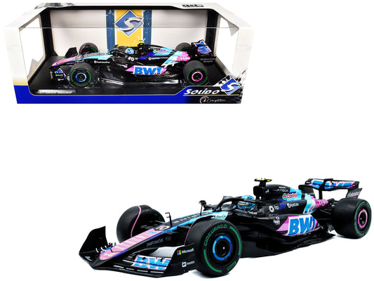 Alpine A524 #10 Pierre Gasly "BWT" 3rd Place Formula One F1 "Sao Paulo GP" (2024) "Competition" Series 1/18 T&y Diecast Model Car by Solido