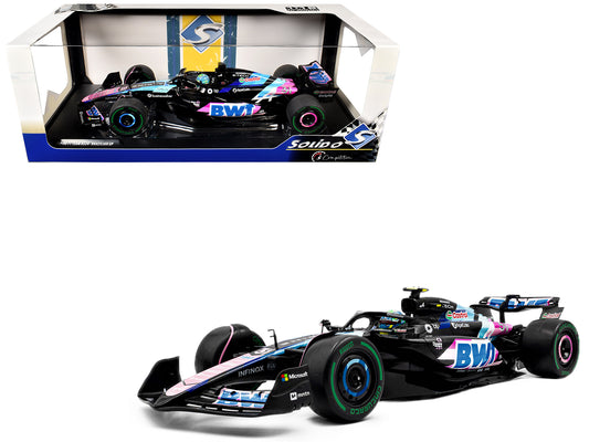 Alpine A524 #31 Esteban Ocon "BWT" 2nd Place F1 "Sao Paulo GP" (2024) "Competition" Series 1/18 T&y Diecast Model Car by Solido