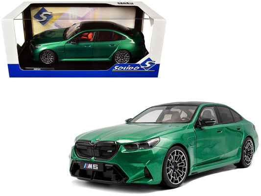 2025 BMW M5 Isle of Man Green Metallic 1/18 T&y Diecast Model Car by Solido