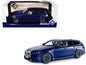 2025 BMW M5 Touring Marina Bay Blue Metallic with Black Top 1/18 Diecast Model Car by Solido