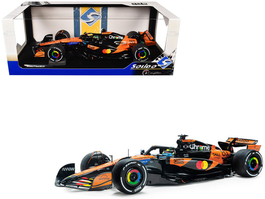 McLaren MCL39 #81 Oscar Piastri "OKX" Winner Formula One F1 "Chinese GP" (2025) "Competition" Series 1/18 T&y Diecast Model Car by Solido