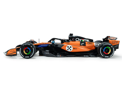 McLaren MCL39 #81 Oscar Piastri "OKX" 3rd Place Formula One F1 "Monaco GP" (2025) "Competition" Series 1/18 Diecast Model Car by Solido