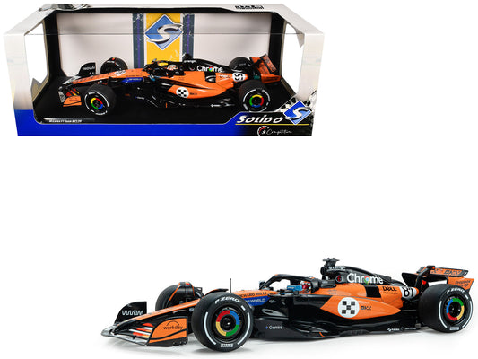 McLaren MCL39 #81 Oscar Piastri "OKX" 3rd Place Formula One F1 "Monaco GP" (2025) "Competition" Series 1/18 T&y Diecast Model Car by Solido