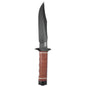 SOG Bowie 2.0 Knife 6.4" Black TiNi Blade Leather Handles