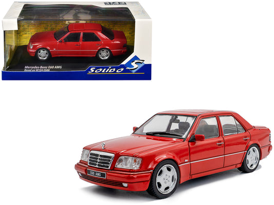 1994 Mercedes-Benz (W124) E60 AMG Signal Red 1/43 T&y Diecast Model Car by Solido