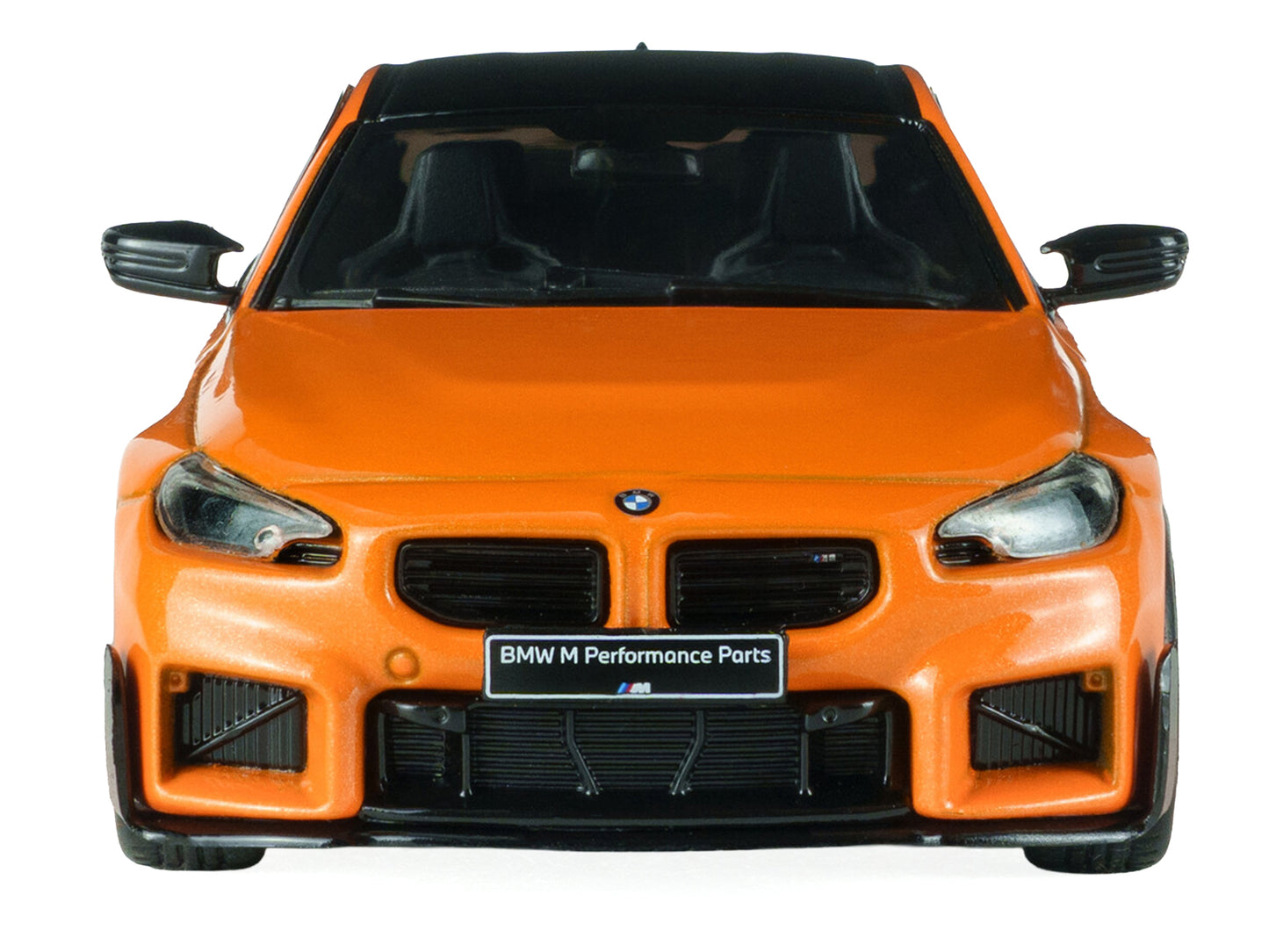 2024 BMW M2 M Performance Papaya Orange Metallic with Black Top 1/43 Diecast Model Car by Solido