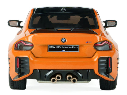 2024 BMW M2 M Performance Papaya Orange Metallic with Black Top 1/43 Diecast Model Car by Solido