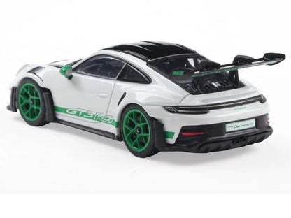 2023 Porsche 911 (992) GT3 RS White Green Black 1/43 Diecast Model Car - Solido