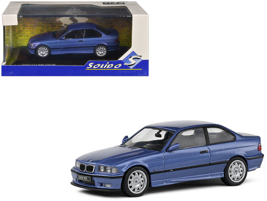 1999 BMW E36 M3 Coupe Estoril Blue Metallic 1/43 T&y Diecast Model Car by Solido