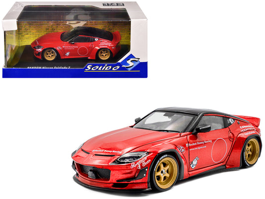 2022 Nissan Pandem Fairlady Z RHD (Right Hand Drive) Red Metallic with Black Top 1/43 T&y Diecast Model Car by Solido
