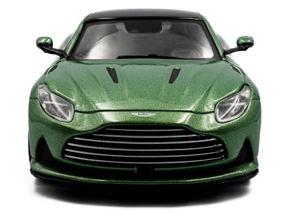 2023 Aston Martin DB12 Coupe Iridescent Emerald Metallic with Black Top 1/43 Diecast Model Car by Solido