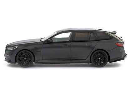 2024 BMW M5 Touring Frozen Deep Gray Metallic with Black Top 1/43 Diecast Model Car by Solido