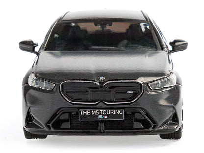 2024 BMW M5 Touring Frozen Deep Gray Metallic with Black Top 1/43 Diecast Model Car by Solido