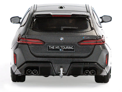 2024 BMW M5 Touring Frozen Deep Gray Metallic with Black Top 1/43 Diecast Model Car by Solido