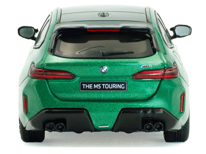 2024 BMW M5 Touring Isle Of Man Green Metallic with Black Top 1/43 Diecast Model Car by Solido