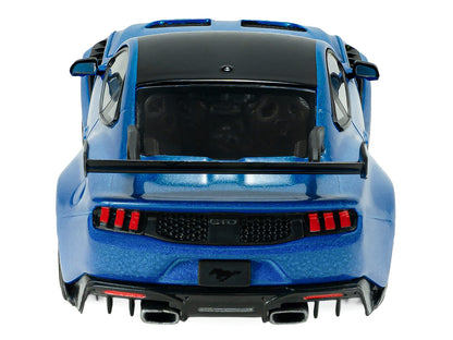 2025 Ford Mustang GTD Indulgent Blue Metallic with Black Top 1/43 Diecast Model Car by Solido