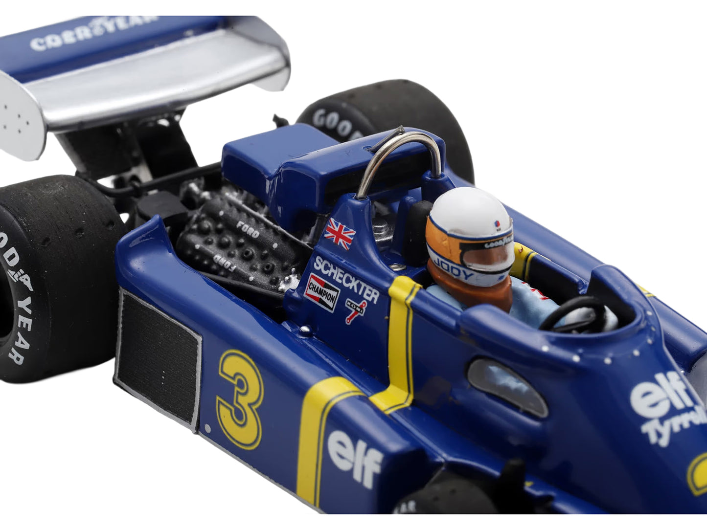 Tyrrell P34 #3 Jody Scheckter Formula One F1 "Belgian GP" (1976) with Driver 1/43 Model Car by Spark T&y