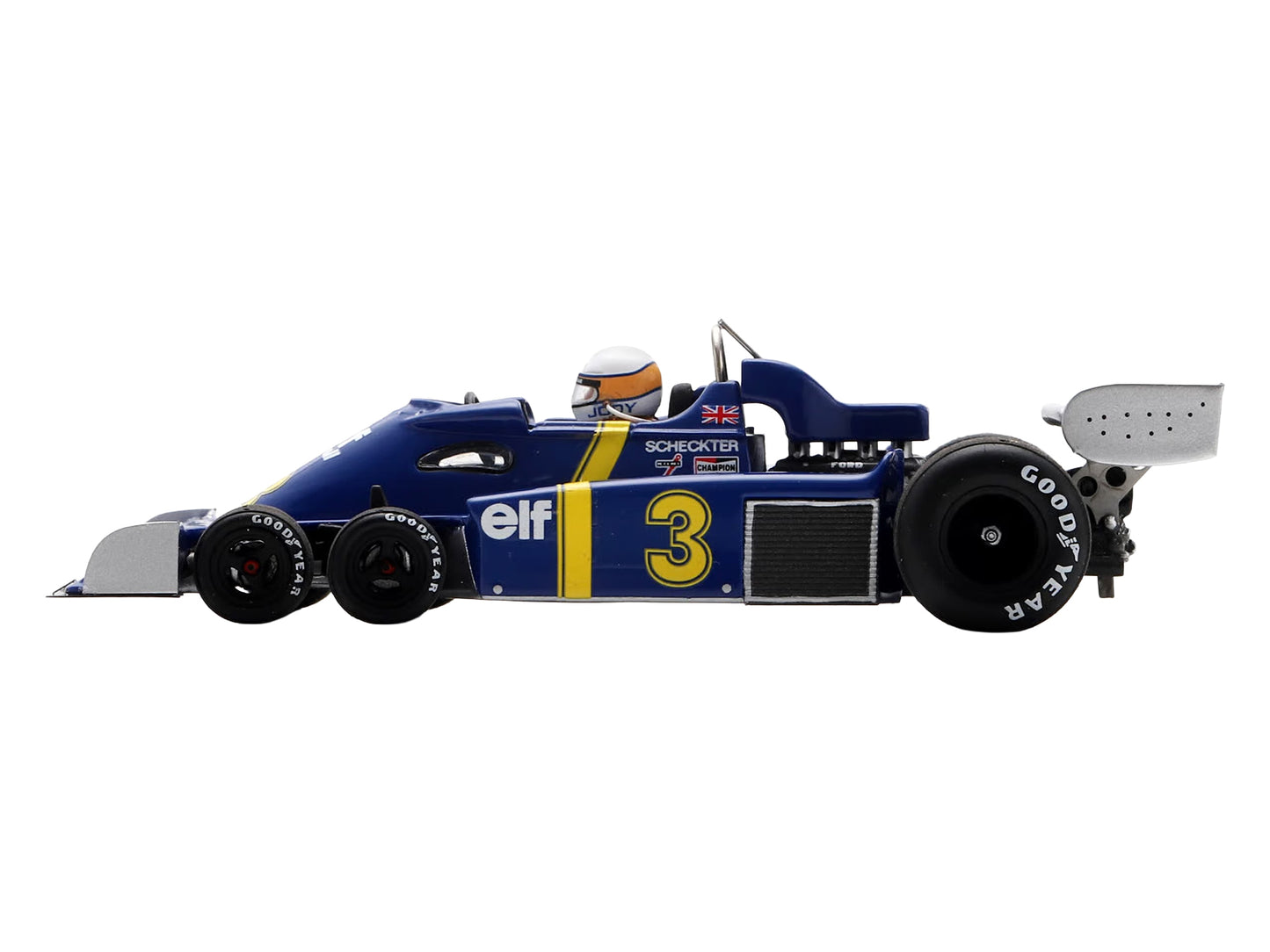 Tyrrell P34 #3 Jody Scheckter Formula One F1 "Belgian GP" (1976) with Driver 1/43 Model Car by Spark T&y