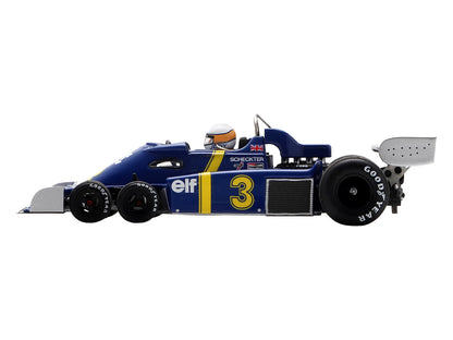 Tyrrell P34 #3 Jody Scheckter Formula One F1 "Belgian GP" (1976) with Driver 1/43 Model Car by Spark T&y