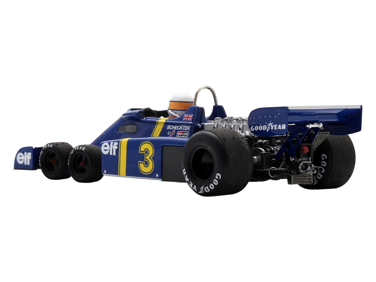Tyrrell P34 #3 Jody Scheckter Winner Formula One F1 "Swedish GP" (1976) with Driver 1/43 Model Car by Spark T&y
