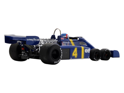 Tyrrell P34 #4 Patrick Depailler 2nd Place Formula One F1 "Swedish GP" (1976) with Driver 1/43 Model Car by Spark T&y