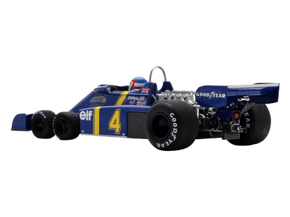 Tyrrell P34 #4 Patrick Depailler 2nd Place Formula One F1 "Swedish GP" (1976) with Driver 1/43 Model Car by Spark T&y