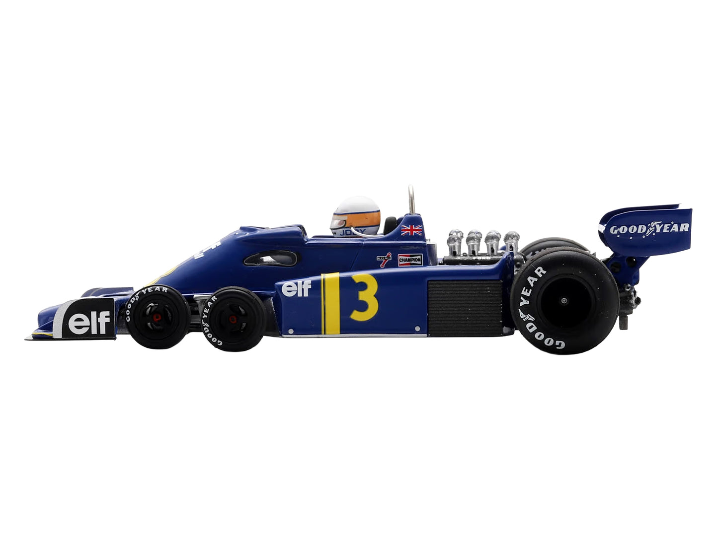 Tyrrell P34 #3 Jody Scheckter Formula One F1 "Dutch GP" (1976) with Driver 1/43 Model Car by Spark T&y
