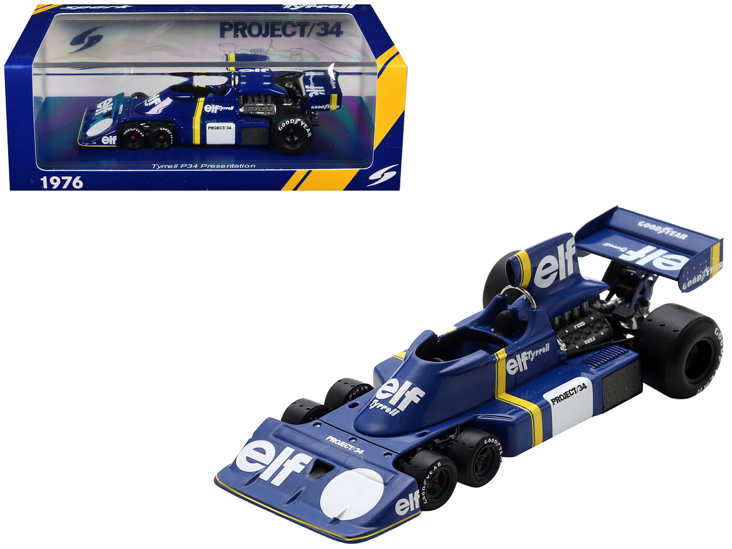 Tyrrell P34 "Presentation" Formula One F1 "World Championship" (1976) 1/43 Model Car by Spark T&y