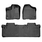 Smartliner Floor Liners Front/2nd Row 2013–2020 Toyota Sienna - 8 Passenger Model (Black)