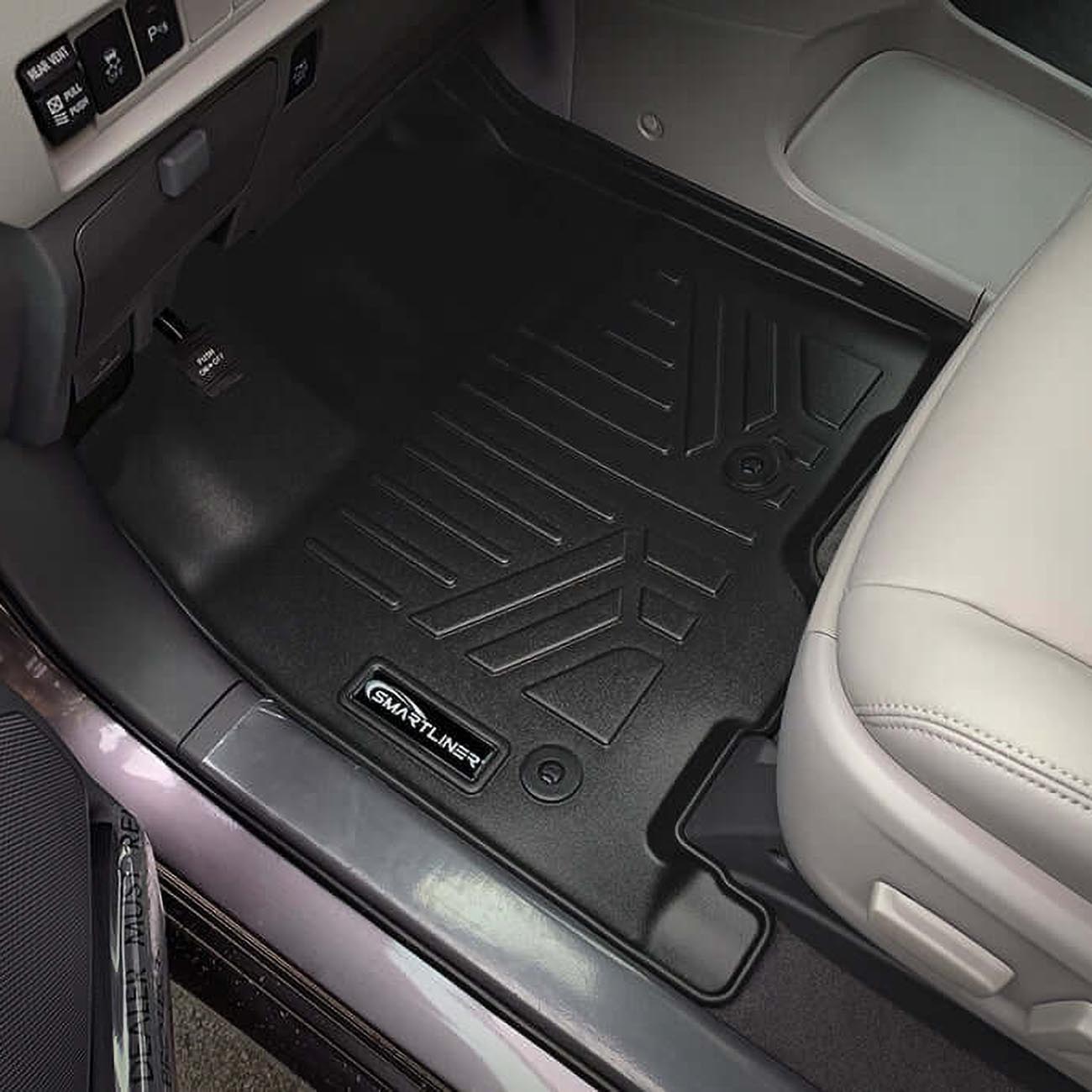 Smartliner Floor Liners Front/2nd Row 2013–2020 Toyota Sienna - 8 Passenger Model (Black)