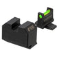 Night Fision Optic Height Fiber Optic Sight Set for Smith & Wesson M&P 2.0 Green Front/Blank Rear