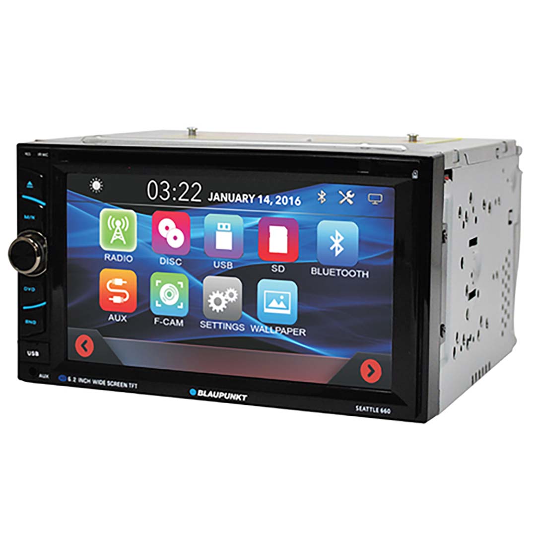 Blaupunkt D.Din 6.2" Touchscreen AM/FM/CD/DVD/BT/USB