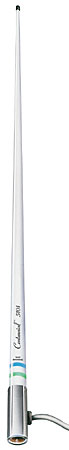 Shakespeare 5101 White 8ft 6dB VHF Wtron Antenna Chrome Ferrule 15ft RG58 Cable