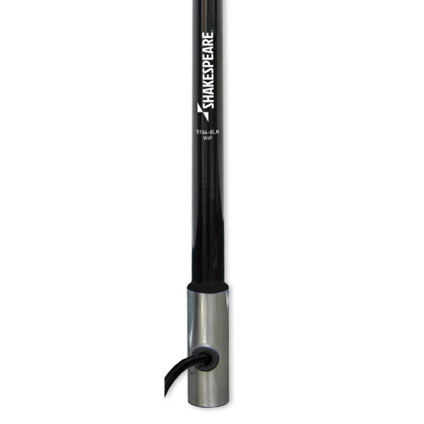 Shakespeare 5104 Black 4ft Wtron 3DB VHF Antenna W/15ft RG58