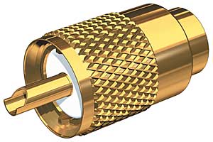 Shakespeare PL259 Gold Wtron Plated Connector F/RG8U/RG213